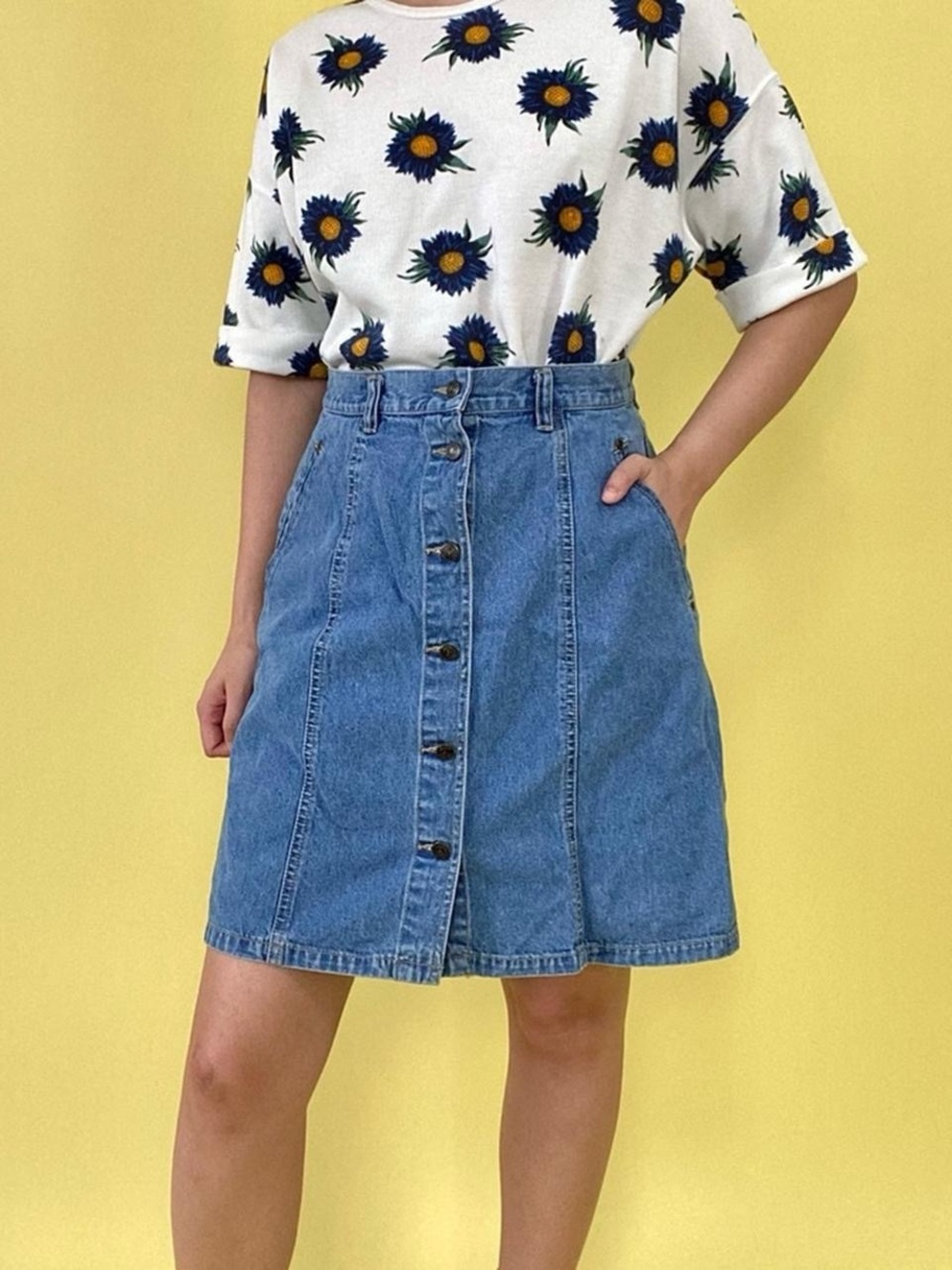 Vintage Denim Skirt